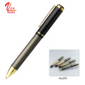 Выборная логотип Classic Bronze Metal Pen Ruller Pen для бизнес -подарков Промо -фонтан -ручка с логотипом